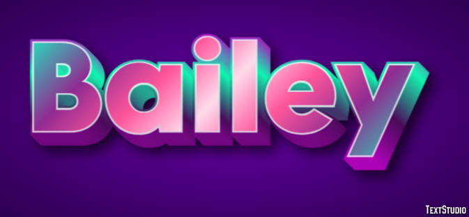 Bailey Texteffekt