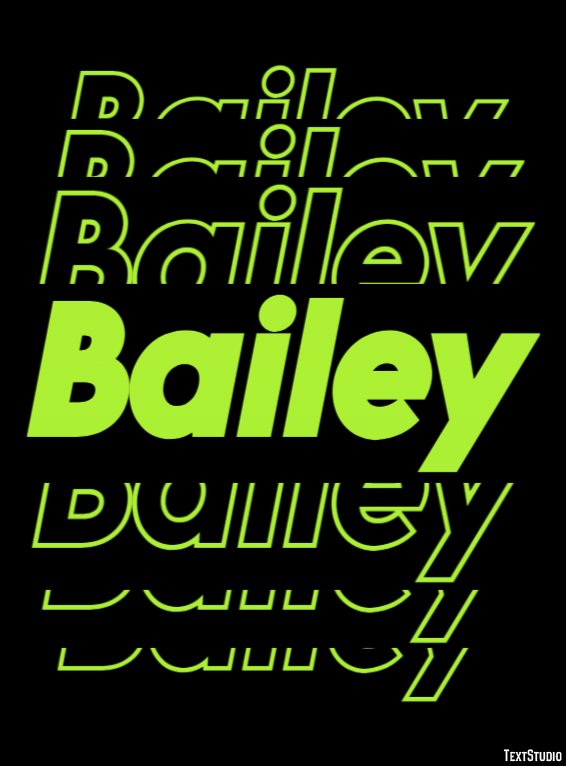 Bailey Texteffekt