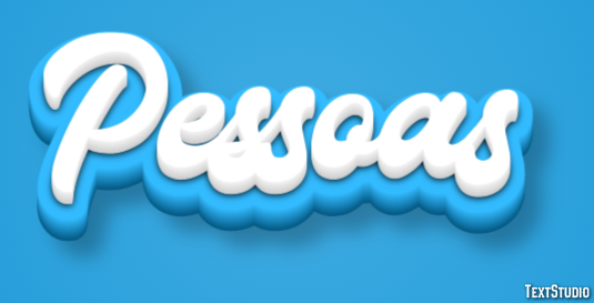 Pessoas Efeito de texto