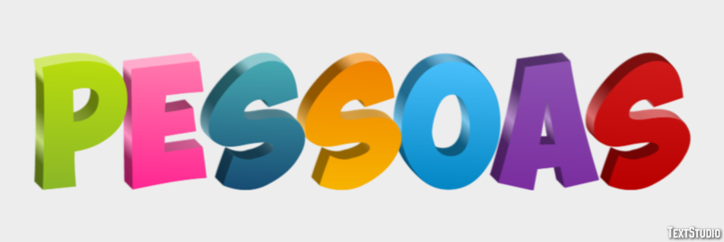 Pessoas Efeito de texto