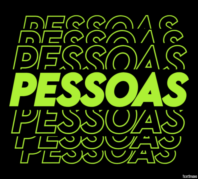 Pessoas Efeito do texto
