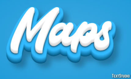 Maps Tekst effect
