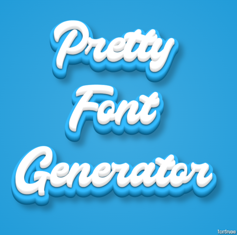 Pretty Font Generator Effetto testo