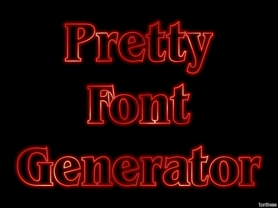 Pretty Font Generator Effetto testo