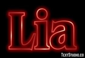 Lia Text Effect