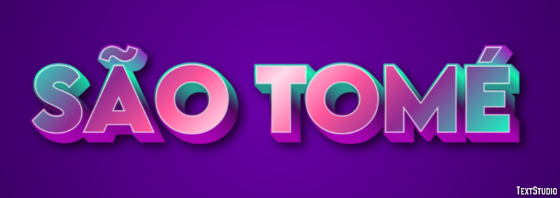 São Tomé Effetto testo