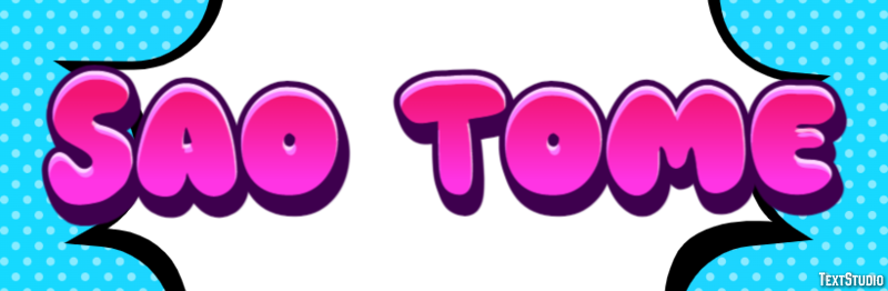 São Tomé Effetto testo