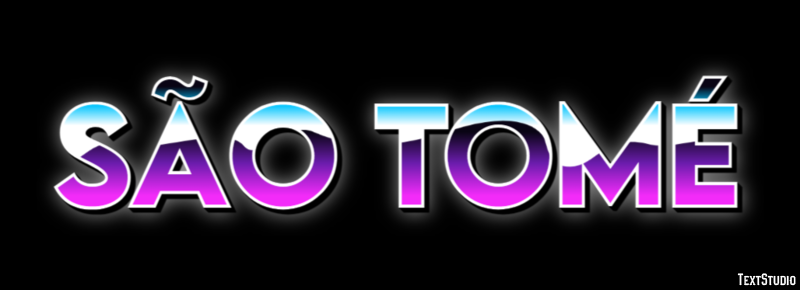 São Tomé Effetto testo