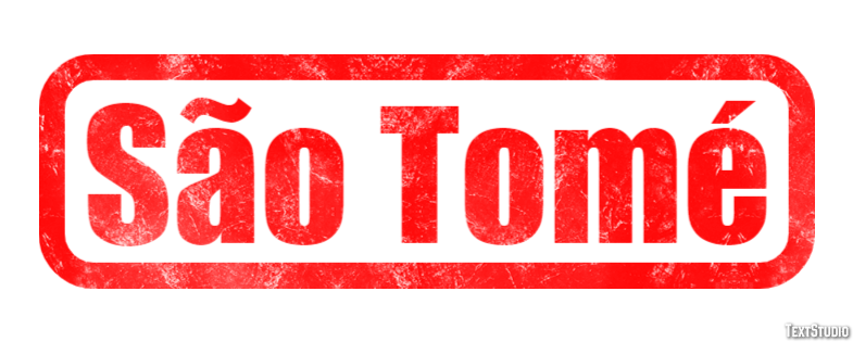 São Tomé Effetto testo