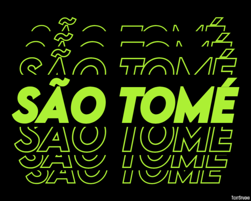 São Tomé Effetto testo