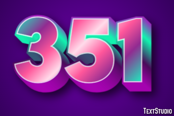 351 Text Effect