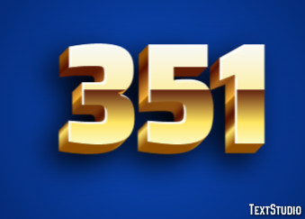 351 Efecto de Texto