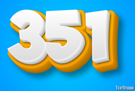 351 Efecto de Texto