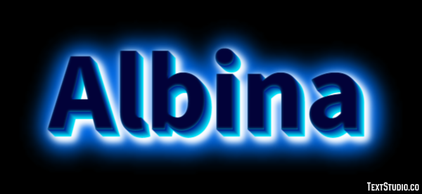 Albina Text effect