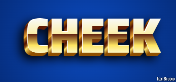 Cheek Text Effect