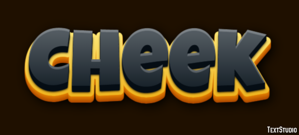 Cheek Text Effect