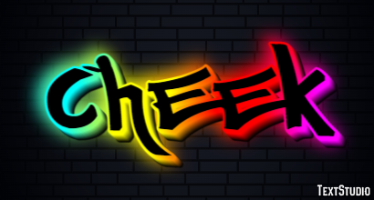 Cheek Text Effect