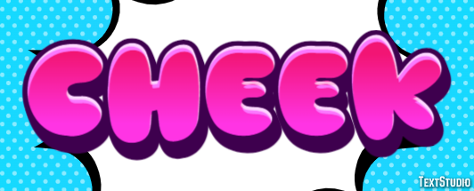 Cheek Efecto de Texto