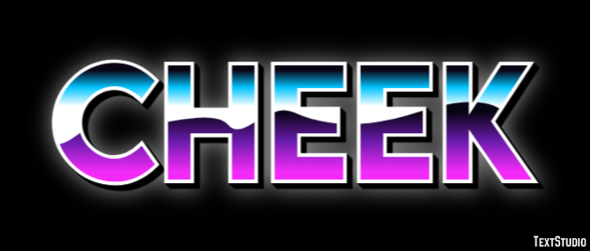 Cheek Text Effect