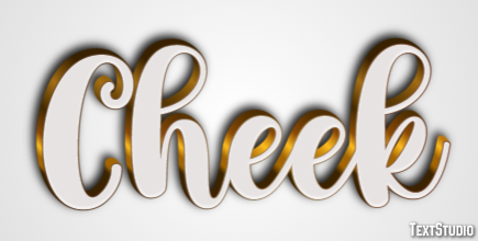 Cheek Text Effect