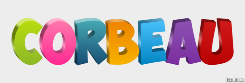 Corbeau Effet de Texte