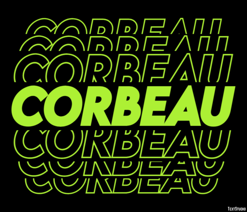 Corbeau Effet de Texte