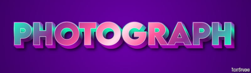 Photograph Text Effect