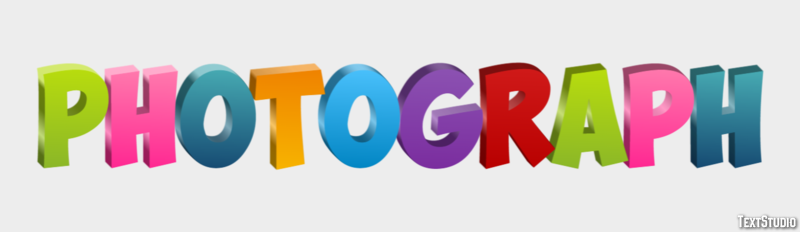 Photograph Text Effect