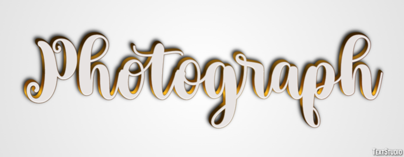 Photograph Text Effect
