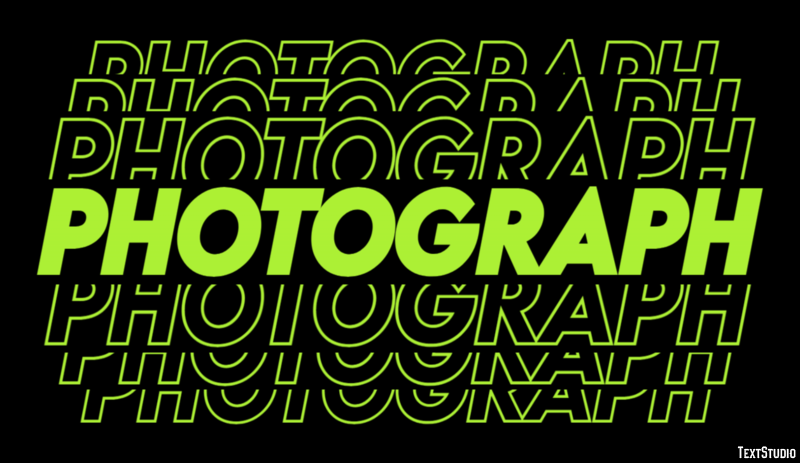 Photograph Text Effect