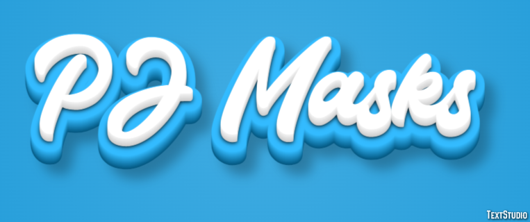 PJ Masks Эффект текста