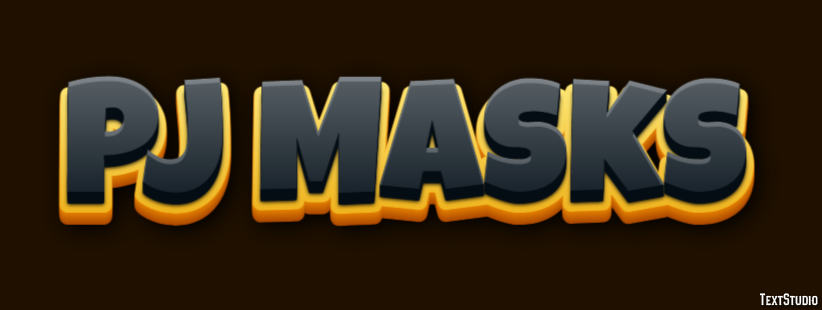 PJ Masks Effet de Texte