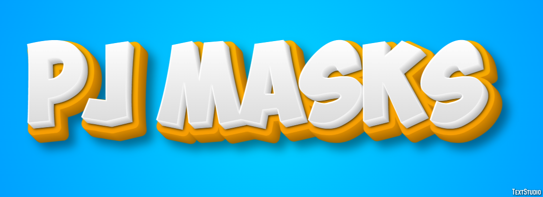 PJ Masks Effet de Texte
