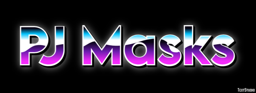 PJ Masks Effet de Texte