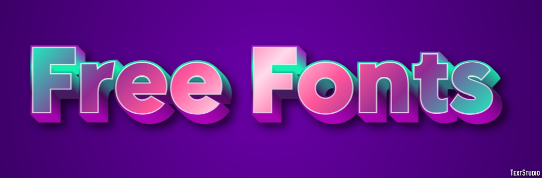 Free Fonts Text Effect