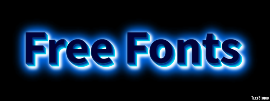 Free Fonts Texteffekt