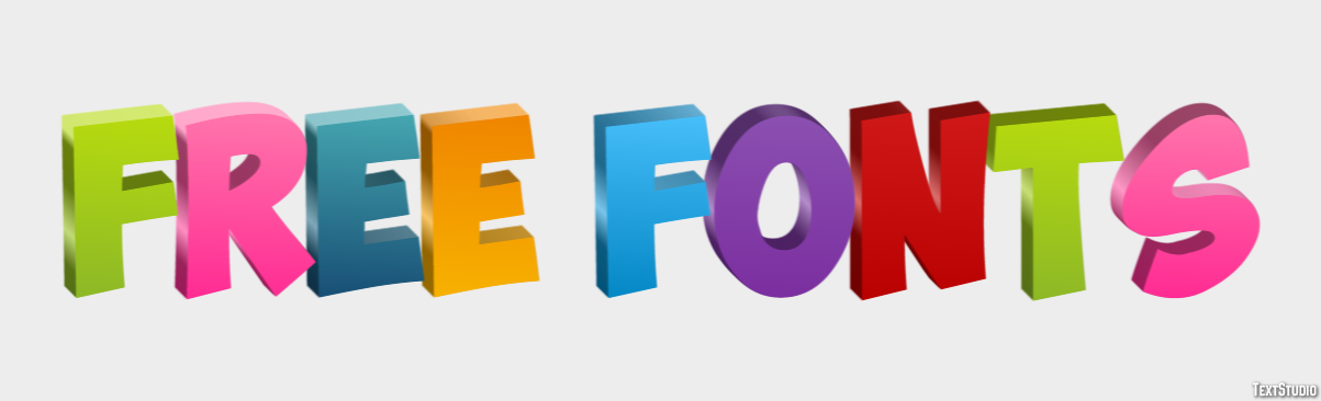 Free Fonts Text Effect