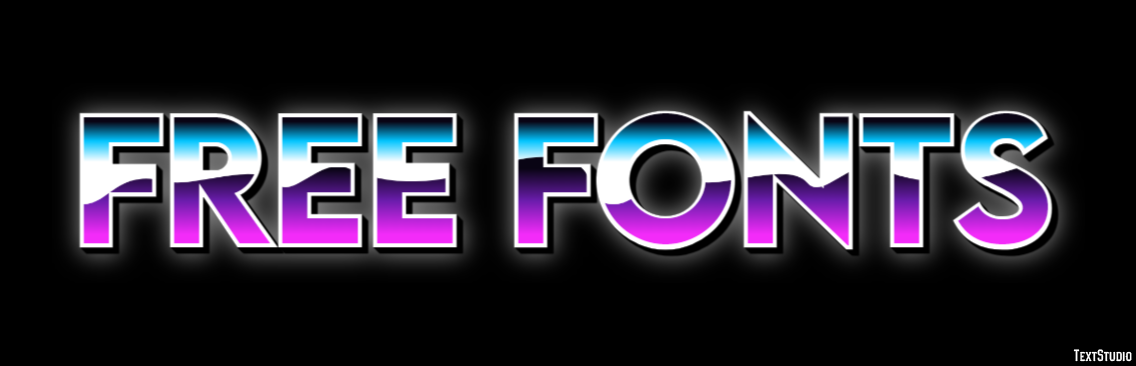 Free Fonts Эффект текста