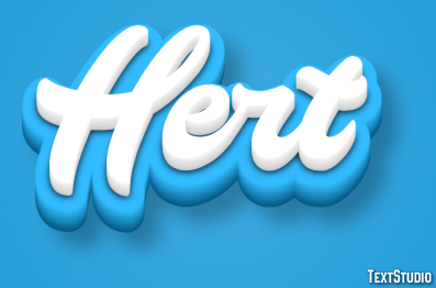 Hert Tekst Effect