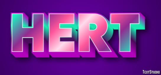 Hert Tekst Effect