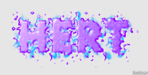Hert Tekst Effect