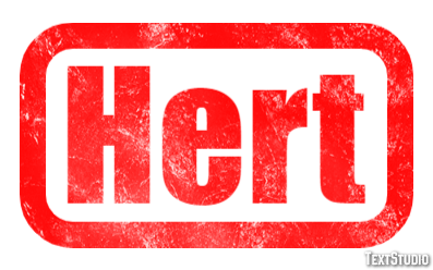 Hert Tekst Effect