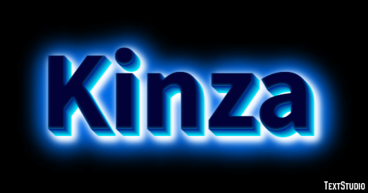 Kinza Эффект текста