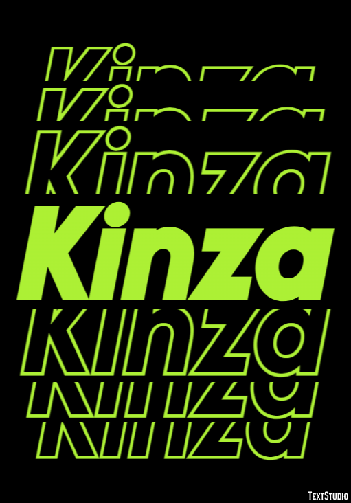 Kinza Texteffekt