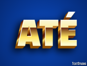 Até Efeito de texto