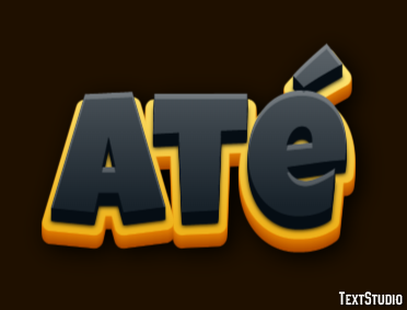 Até Efeito de texto