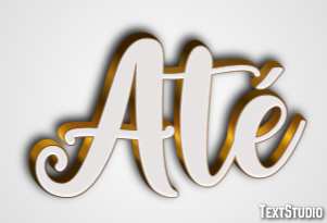 Até Efeito de texto