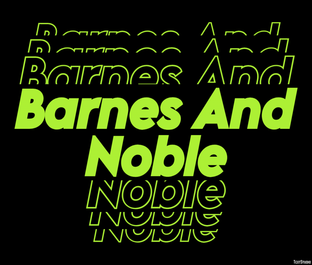 Barnes And Noble Effetto testo