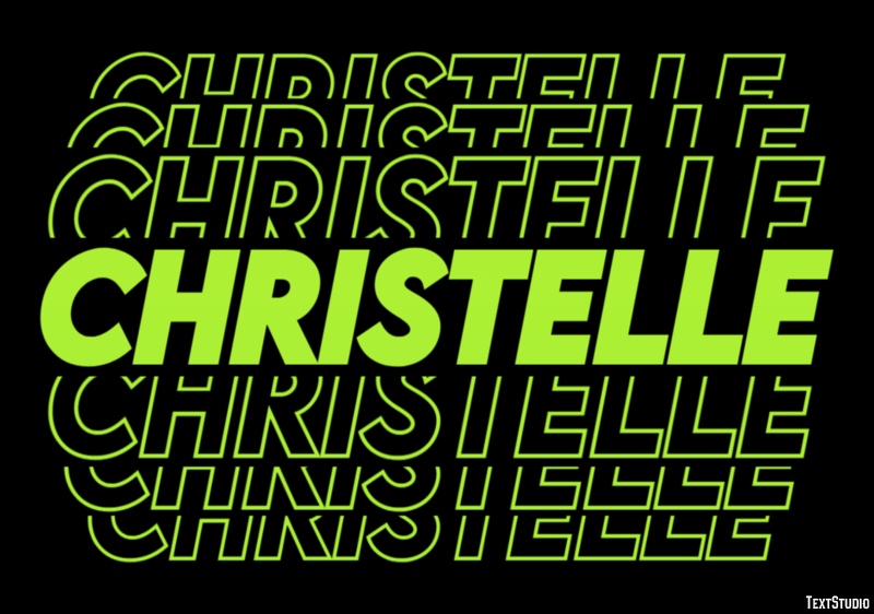 Christelle Texteffekt