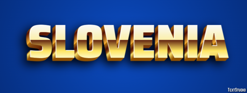 Slovenia Text Effect